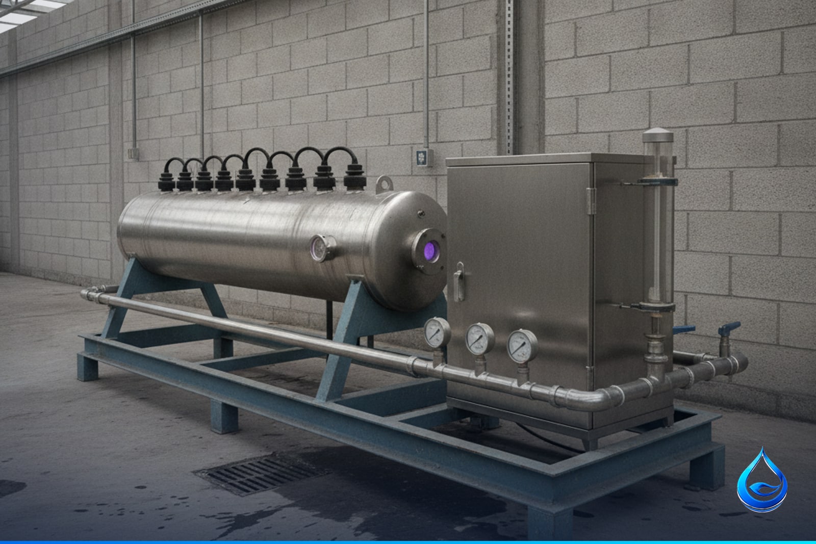 Reactor de luz ultravioleta y generador de ozono para desinfección de agua